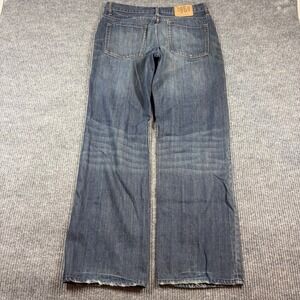 Vintage Gap Jeans Men's 34x34 1969 Loose Boot Fit Blue Distressed Denim